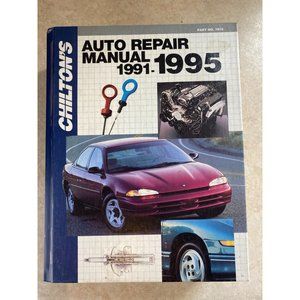 Chilton's Auto Repair Manual 1991-1995 Vintage Hardcover Book
